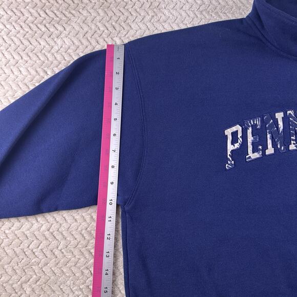 Penn State Women’s 2X Cropped 1/4 Zip Navy Pullover Hoodie NWT - Picture 8 of 16